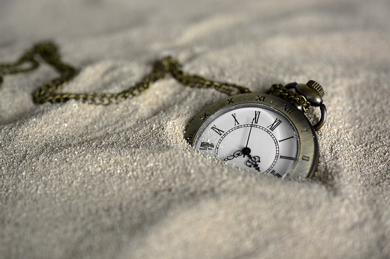 Clock with time-related symbols